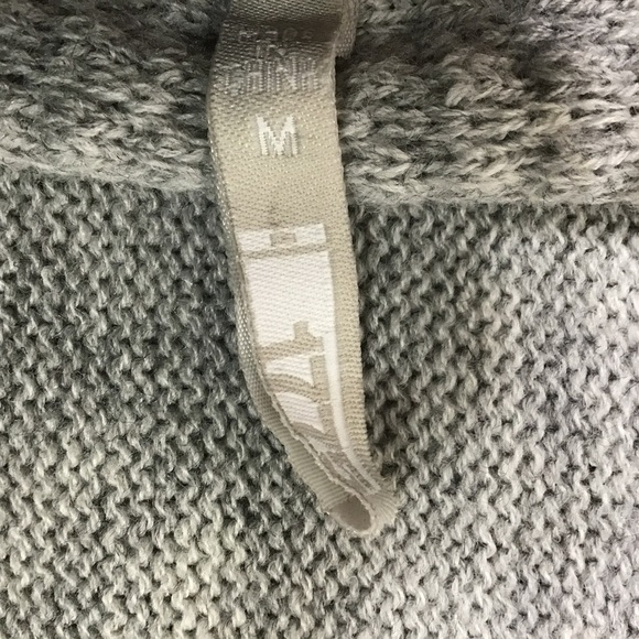 1175 Cardigan Sweater Size M Boho Fringe Soft Knit Gray Blue Burgundy - Picture 9 of 10